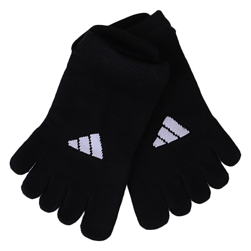レディース adidas 5本指スニーカー丈 ブラック 23-25cm