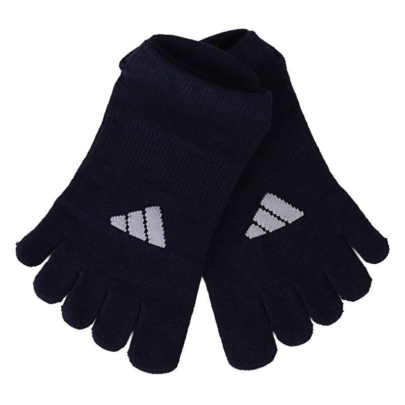レディース adidas 5本指スニーカー丈 チャコール 23-25cm