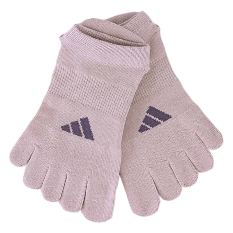 レディース adidas 5本指スニーカー丈 ピンク 23-25cm