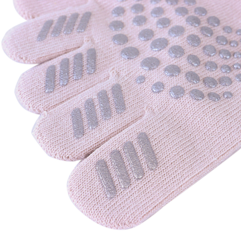 レディース adidas 5本指スニーカー丈 ピンク 23-25cm