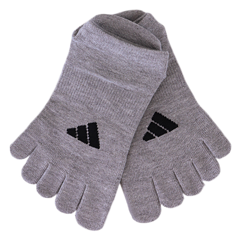 レディース adidas 5本指スニーカー丈 グレー 23-25cm