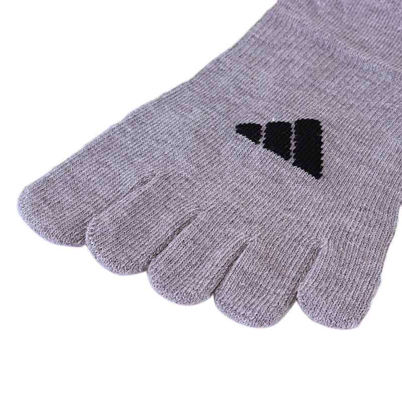 レディース adidas 5本指スニーカー丈 グレー 23-25cm