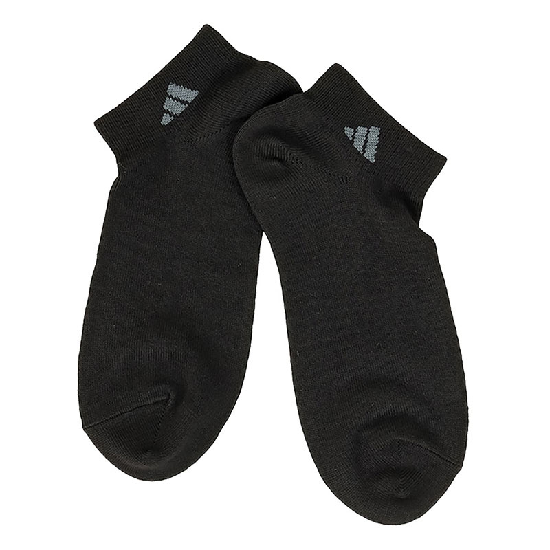 メンズ adidas 柄 ショート丈ソックス ブラック 3足組