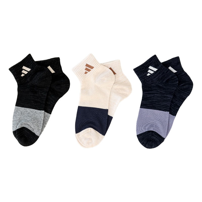 レディース adidas TOUGH&DRY ショート丈 3足組 23-25cm