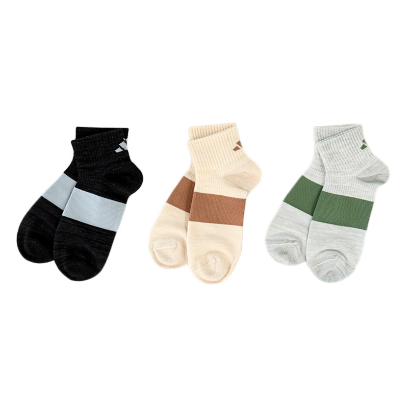 レディース adidas EXCELLENT FUNCTION ショート丈 3足組 23-25cm