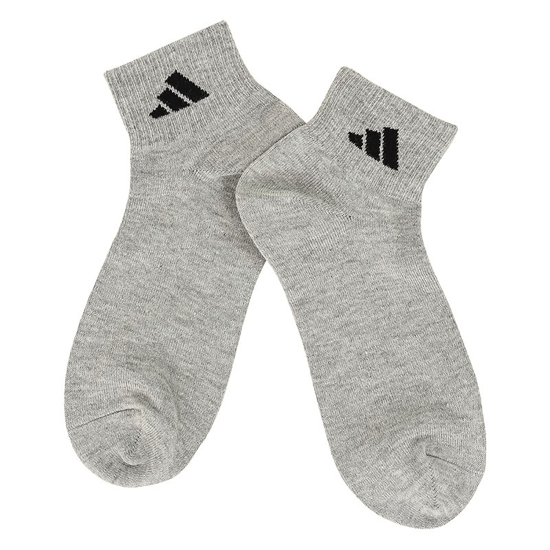 メンズ adidas 無地 ショート丈ソックス MIX 3足組