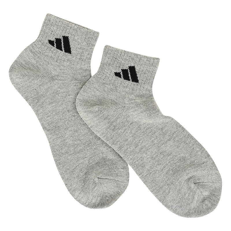メンズ adidas 無地 ショート丈ソックス MIX 3足組