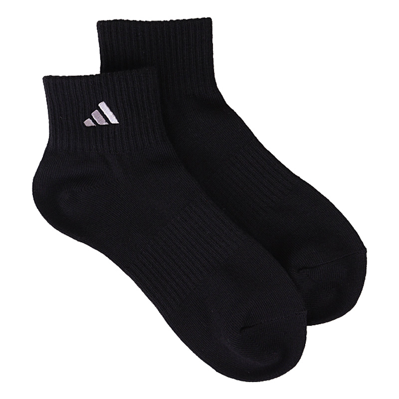 レディース adidas スクールショート丈 3足組 ブラック 23-25cm