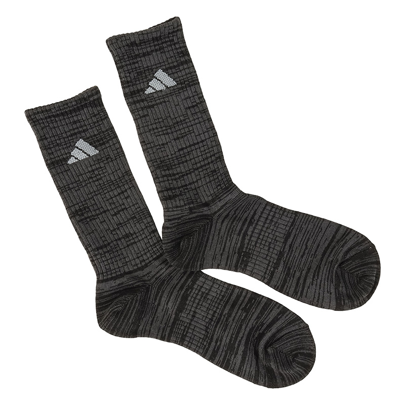 メンズ adidas 補強 クルー丈ソックス MIX 3足組