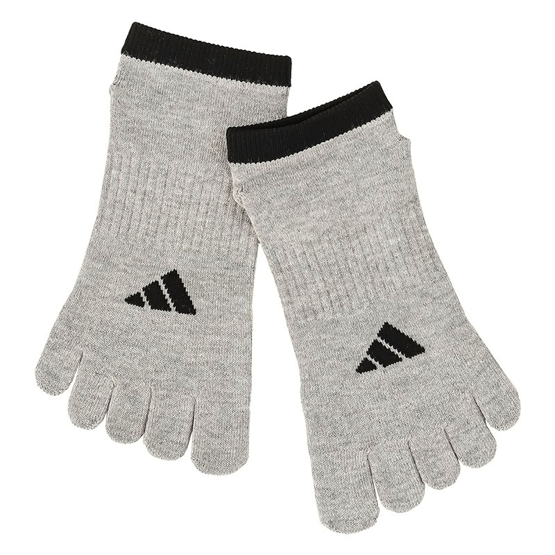 メンズ adidas BASIC 5本指スニーカー丈ソックス MIX 3足組