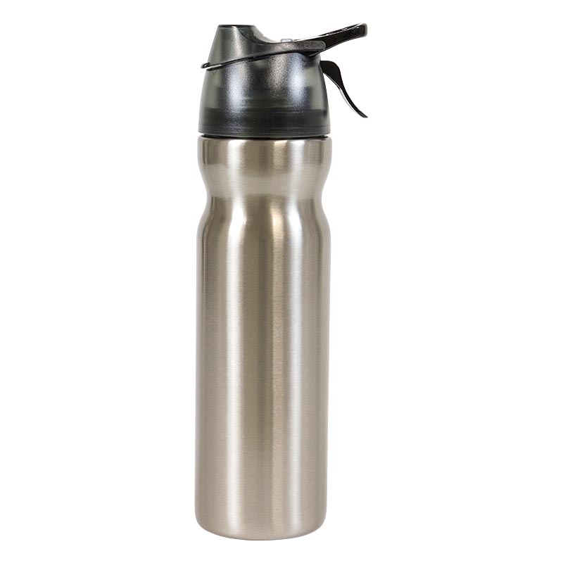 冷却ミスト機能付 ドリンクボトル ドリンクミスト SS 580ml ブラック DMSS2-BK