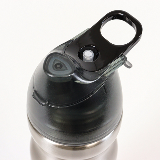 冷却ミスト機能付 ドリンクボトル ドリンクミスト SS 580ml ブラック DMSS2-BK