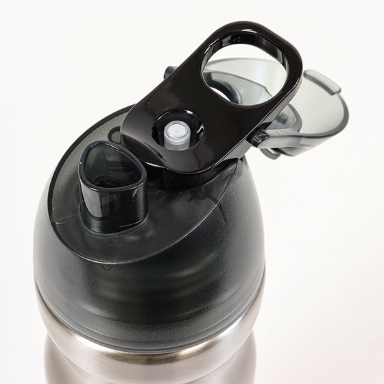 冷却ミスト機能付 ドリンクボトル ドリンクミスト SS 580ml ブラック DMSS2-BK