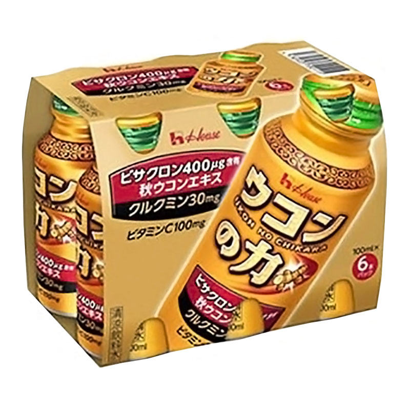 ウコンの力 ウコンエキスドリンク 100ml×6本パック ゴールド フルーツ風味