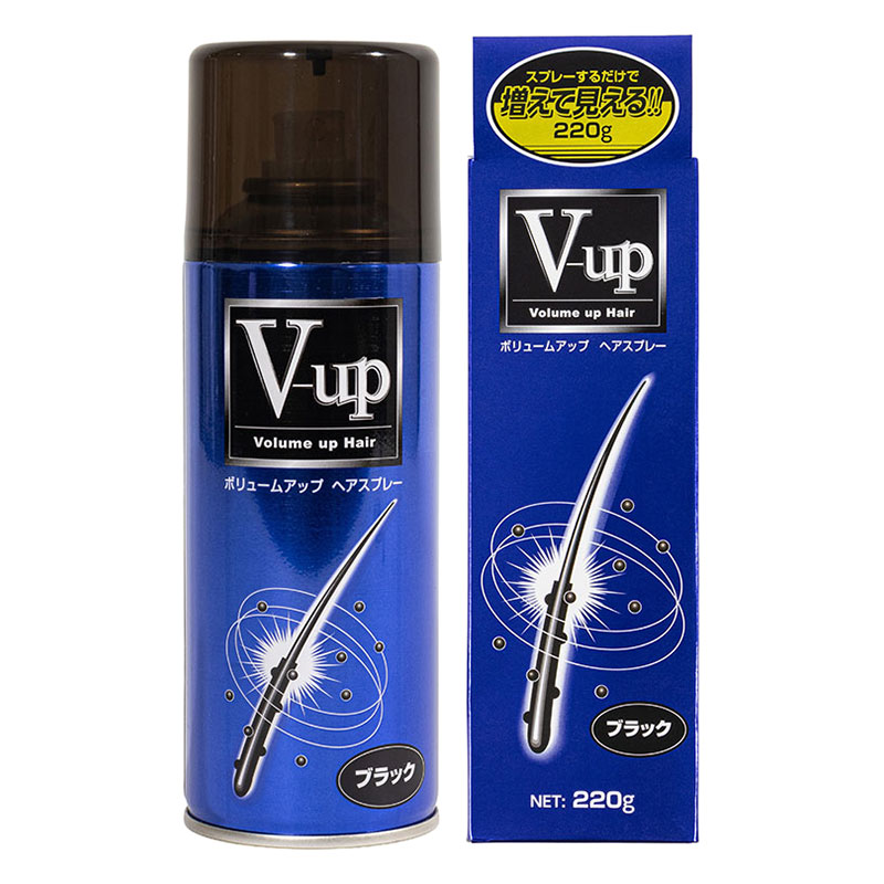 V-UP ヘアスプレー 染毛料 ブラック 220g
