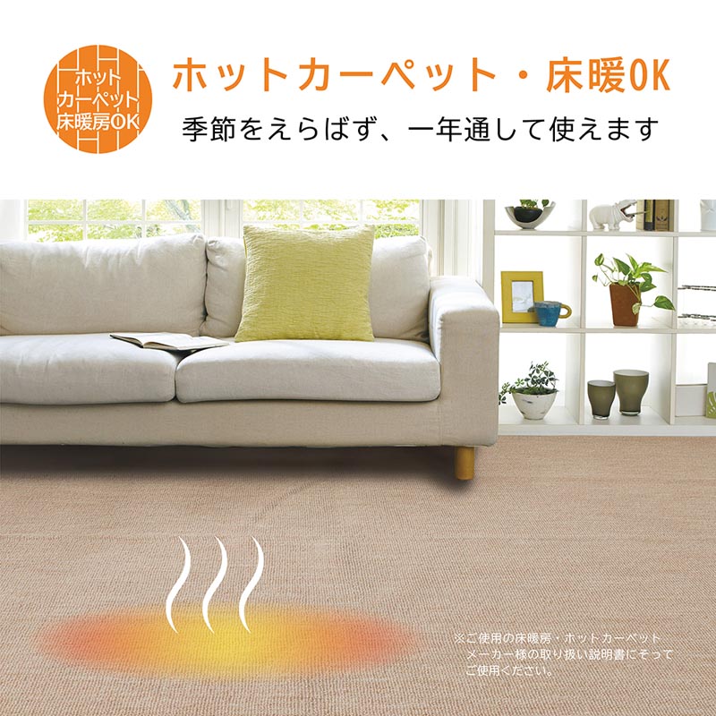 タフトカーペット エドマ ベージュ