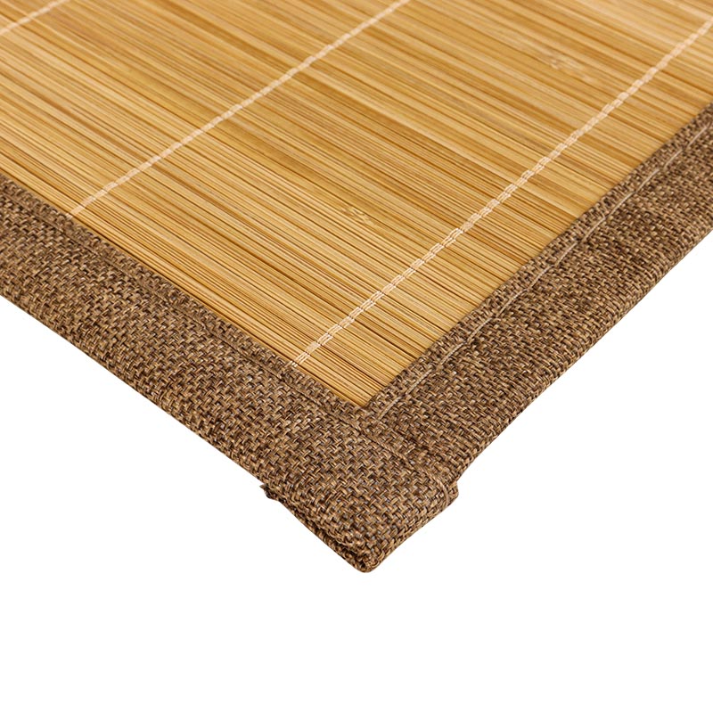 竹ふっくら コンパクトラグ フラット ブラウン 2帖(180×180cm)