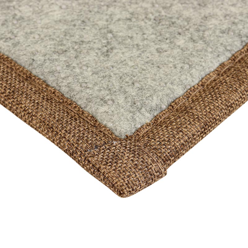 竹ふっくら コンパクトラグ フラット ブラウン 2帖(180×180cm)