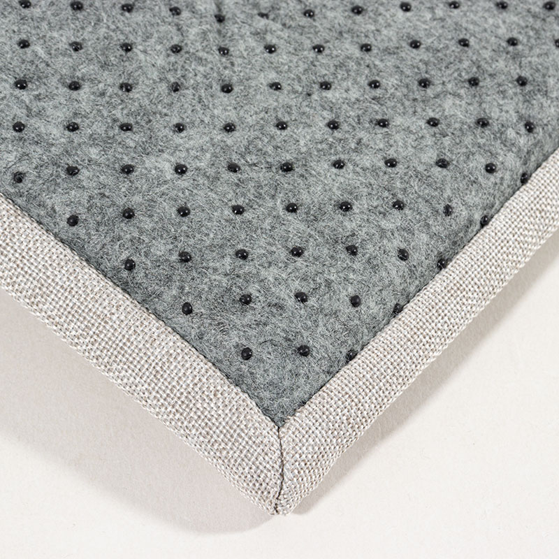 洗える ジャガードラグ 約1.5帖(130×185cm)グレー