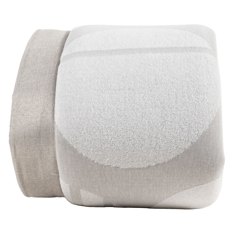 洗える ジャガードラグ 約2.2帖(185×185cm)グレー