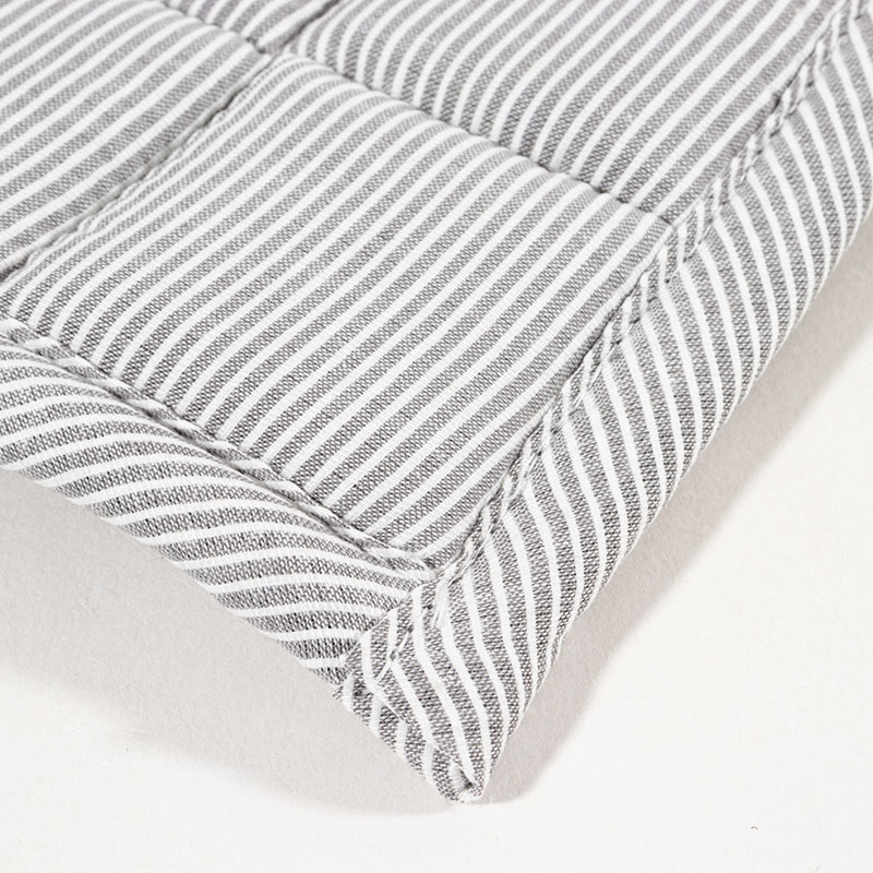 洗える コットンラグ 約1.5帖(130×185cm) グレー