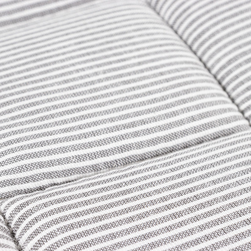 洗える コットンラグ 約1.5帖(130×185cm) グレー