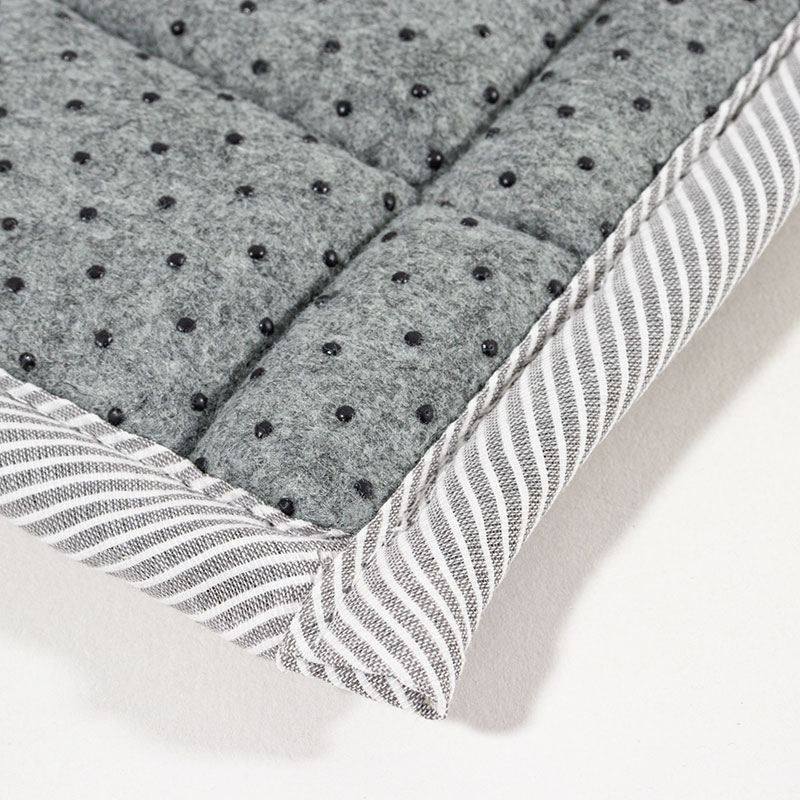 洗える コットンラグ 約3帖(185×240cm) グレー