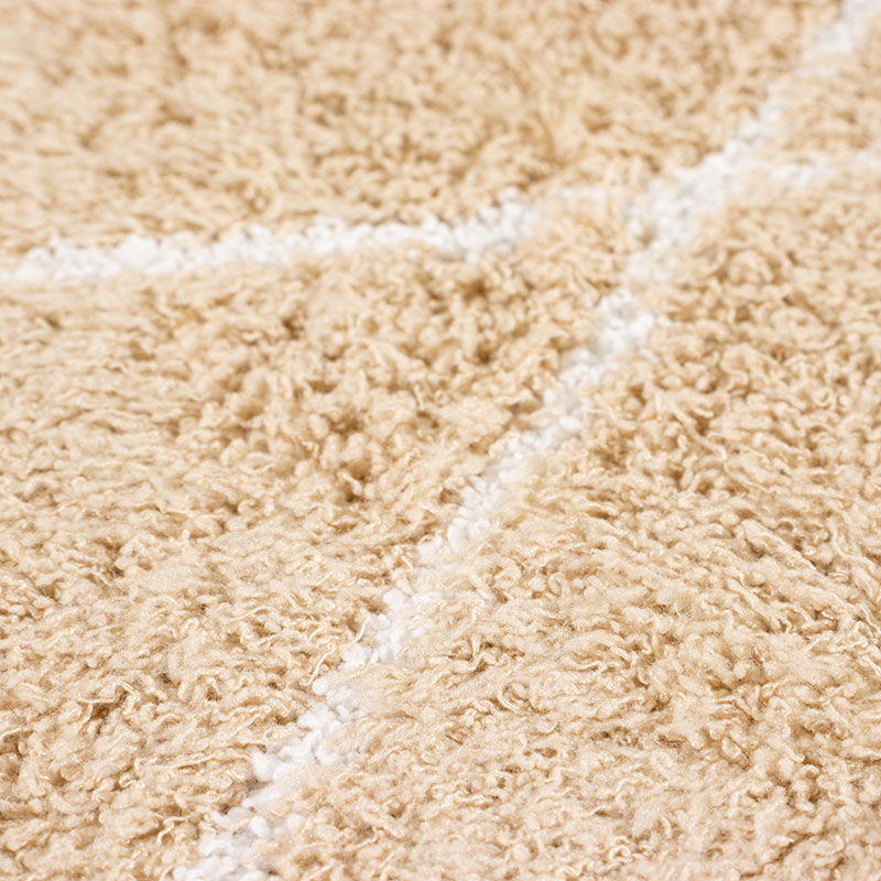 洗える シャギーラグ 約2.2帖(185×185cm)モカ