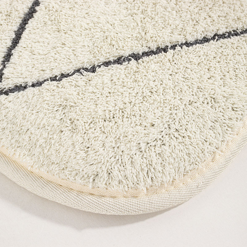 洗える シャギーラグ 約3帖(185×240cm)アイボリー