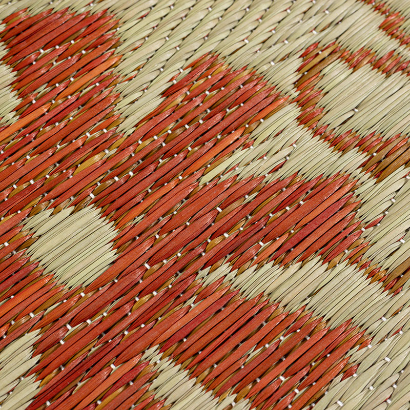 コンパクト い草ラグ 約3帖(180×230cm) レトロキャット
