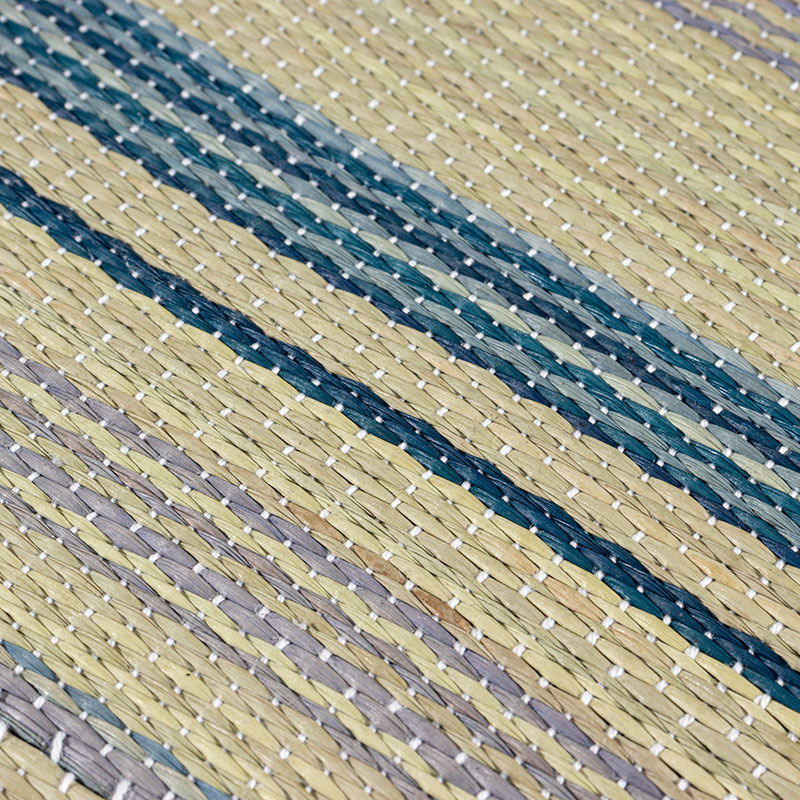 コンパクト い草ラグ 約3帖(180×240cm) ティール