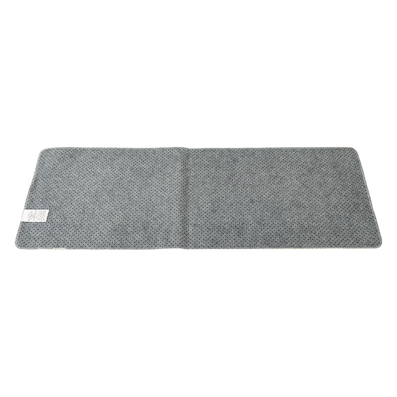 洗えるふんわり キッチンマット 45×180cm ライン ベージュ
