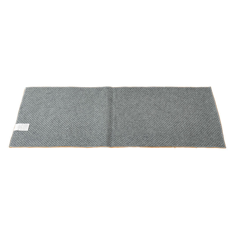 洗えるふんわり キッチンマット 45×240cm オーナメント ブラウン