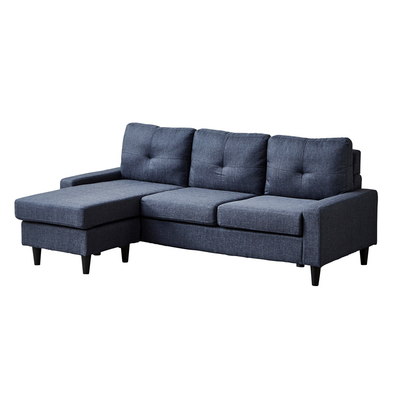 ■3人用組み換えカウチソファ クルーズ W183×D129×H75cm ネイビー