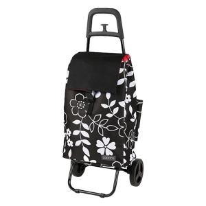 【お取り寄せ商品】ショッピングカート フラワー ブラック ココロ 40L