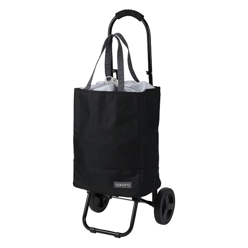 【お取り寄せ商品】ショッピングカート ブラック ココロ 22L