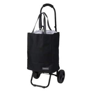 【お取り寄せ商品】ショッピングカート ブラック ココロ 22L