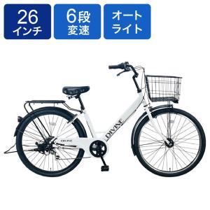 愛用 【174】一般車 シティー車 変速付き 黄緑 VIDA 自転車本体