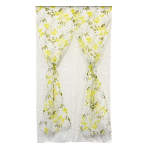 のれん 二重リーフ グリーン 85×150cm