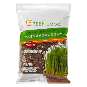 グリーンラボ 犬と猫が好きな草の栽培用土 3L