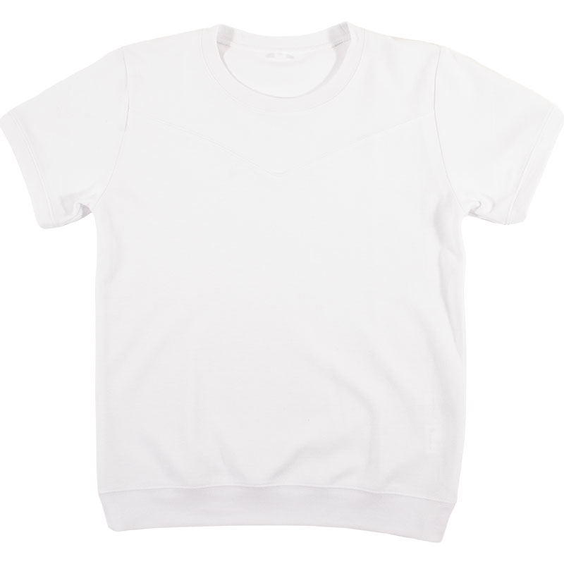 【お取り寄せ商品】体操服 半袖 丸首 白
