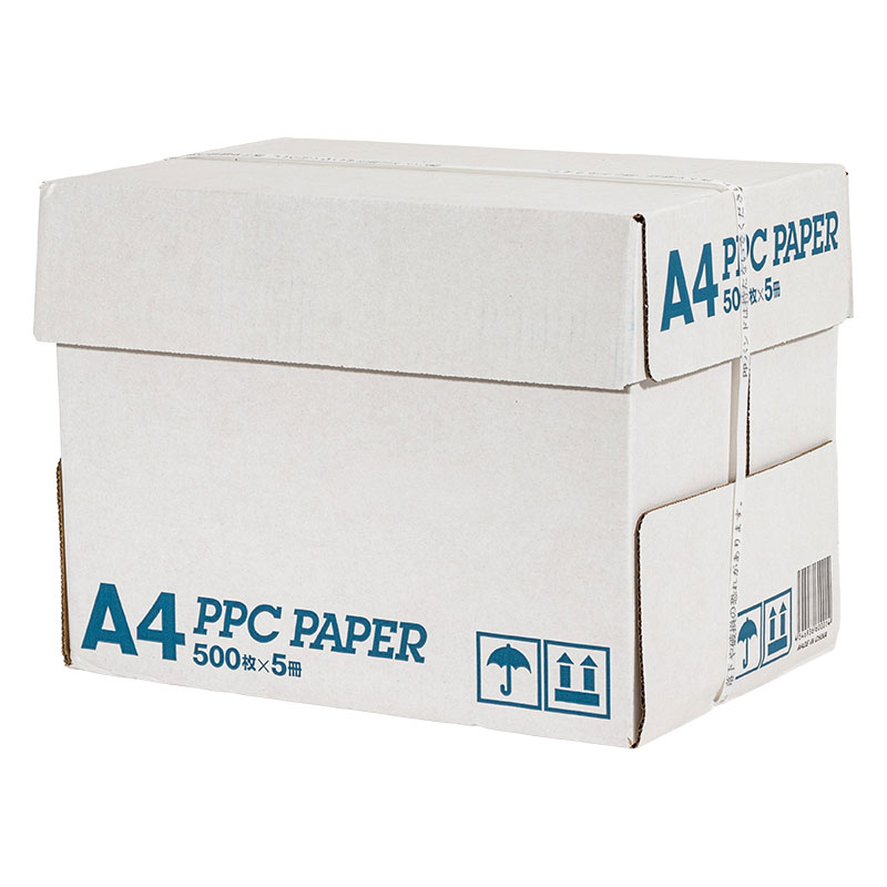 【5冊セット】コピー用紙高白PPC A4サイズ 2500枚(500枚×5) 1箱 4546936600038×5
