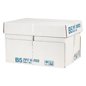 【10冊セット】コピー用紙高白PPC B5サイズ 5000枚(500枚×10) 1箱 4546936600090×10