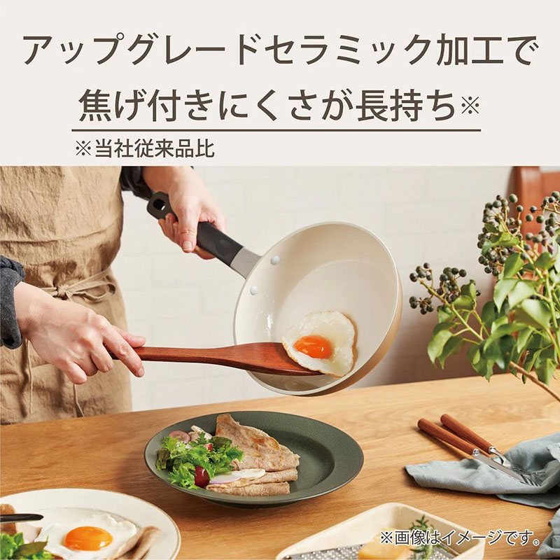 セラブリッドフライパン 28cm IH|ガス火対応 CF-28C-WBG