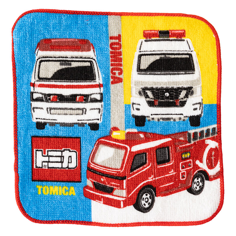 プチタオル 16×16cm トミカ 3枚組
