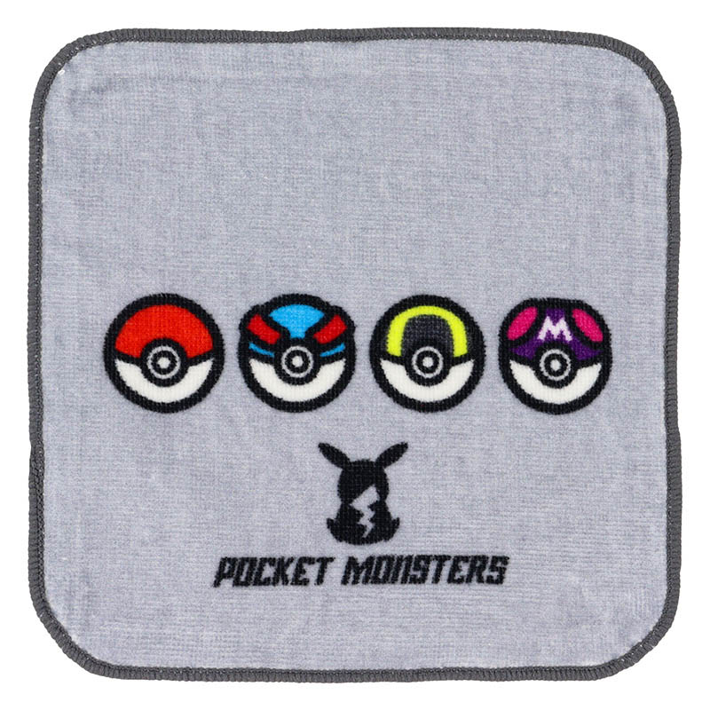 ミニタオル3枚組セット ポケットモンスター〈モンスターボール〉 16×16cm
