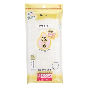 アワスター ボディタオル 超やわらかめ ホワイト