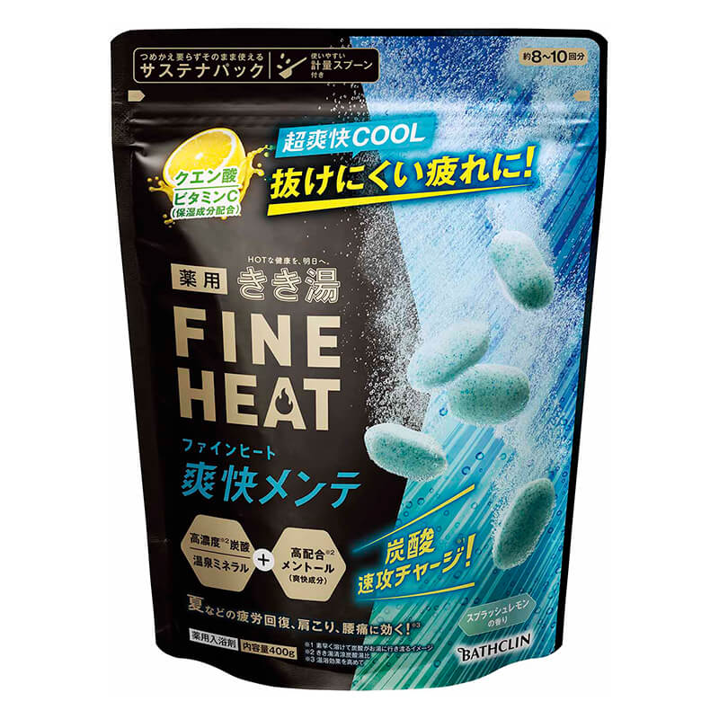 きき湯ファインヒート 爽快メンテ スプラッシュレモン 400g