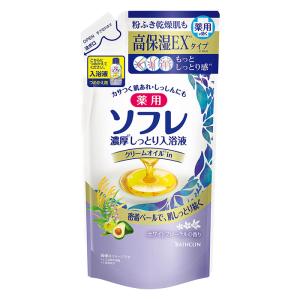 薬用ソフレ 濃厚しっとり入浴液 ホワイトフローラルの香りつめかえ用【医薬部外品】 400ml