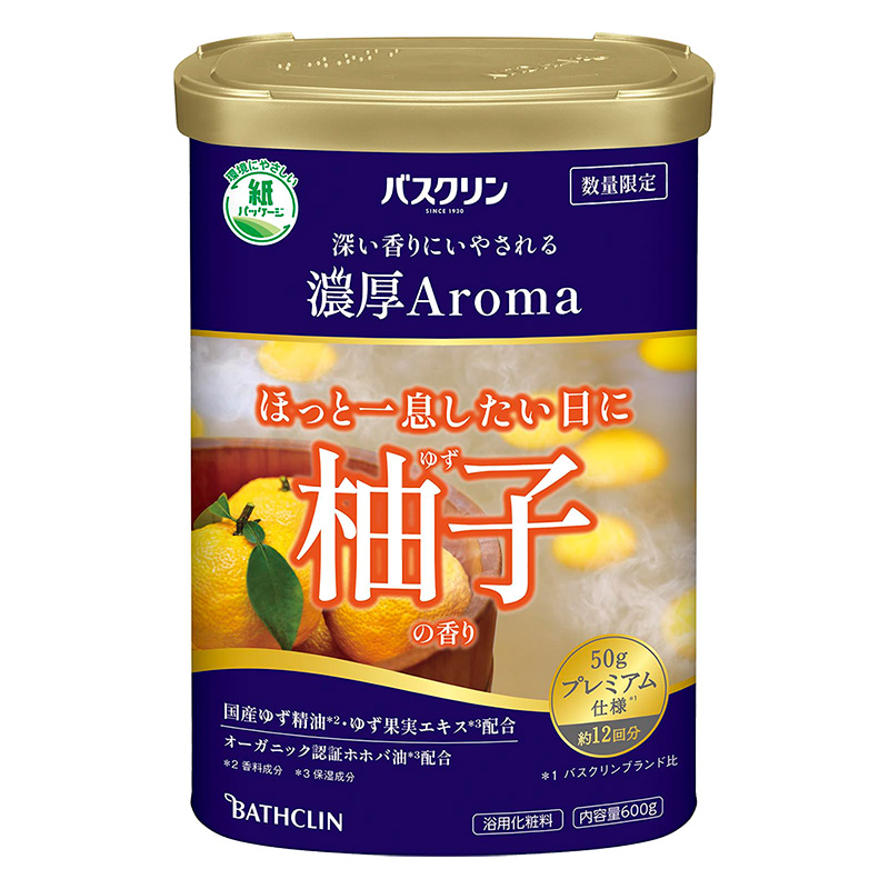 バスクリン 濃厚アロマ 柚子の香り 600g ｜ ミスターマックス